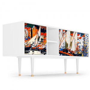Sideboard - STORYZ - T5 Le Séchage des voiles  - White