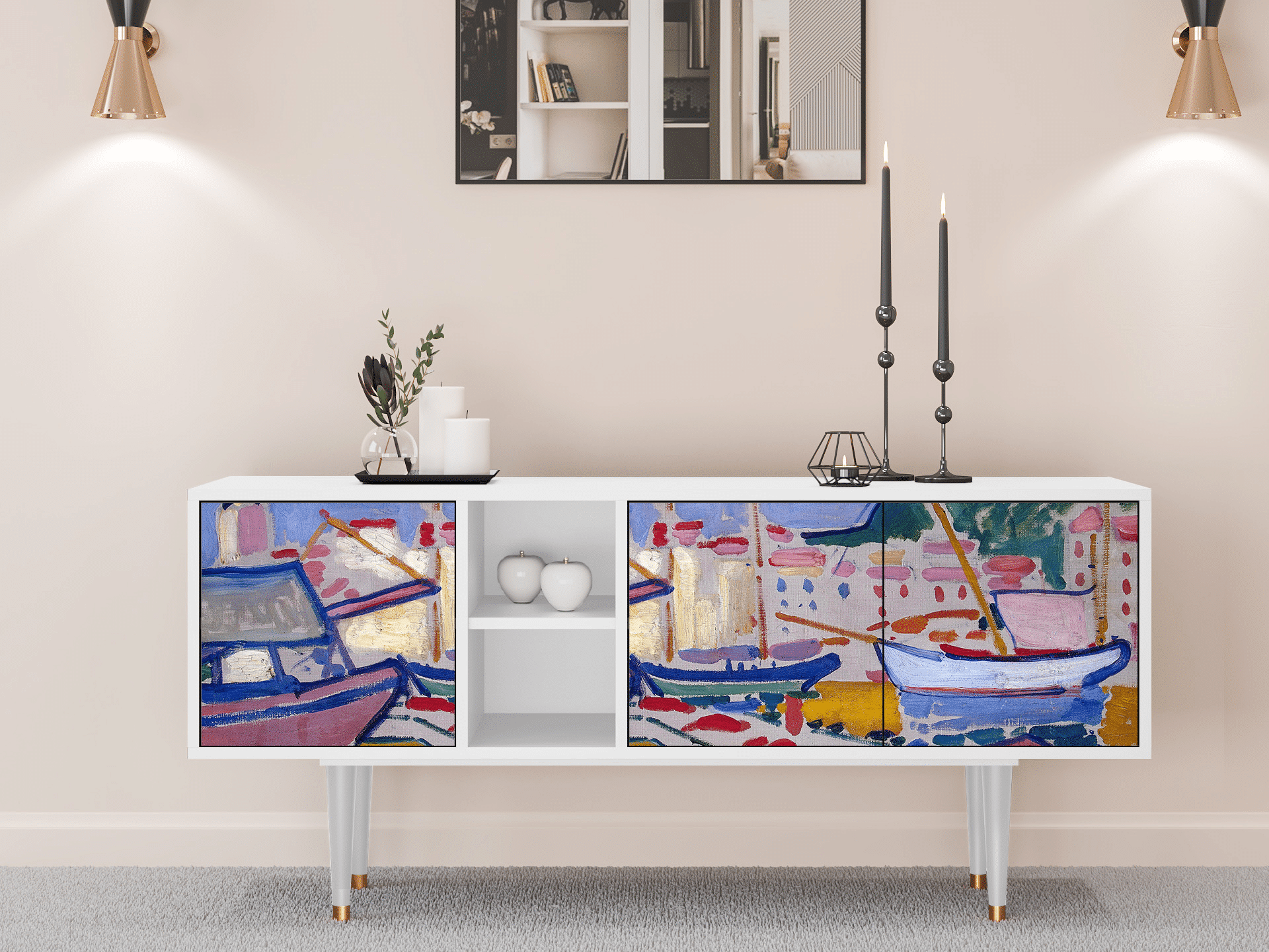 Sideboard - STORYZ - T5 The Port of Collioure
- White Sideboard - STORYZ - T5 The Port of Collioure
- White