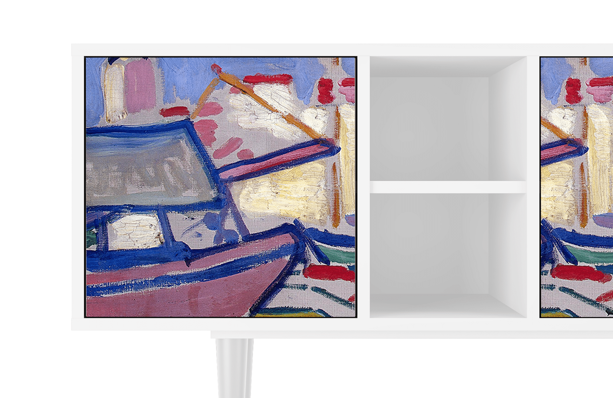 Sideboard – STORYZ – T5 The Port of Collioure
– White Sideboard - STORYZ - T5 The Port of Collioure
- White