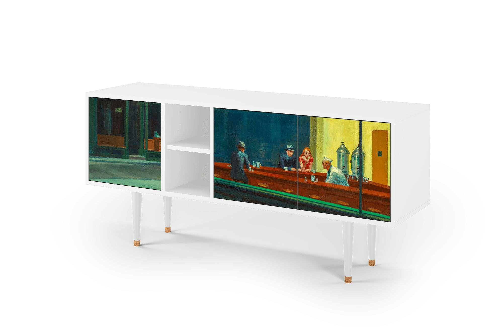 T5_144_006 Sideboard - STORYZ - T5 Nighthawks by Hopper - White