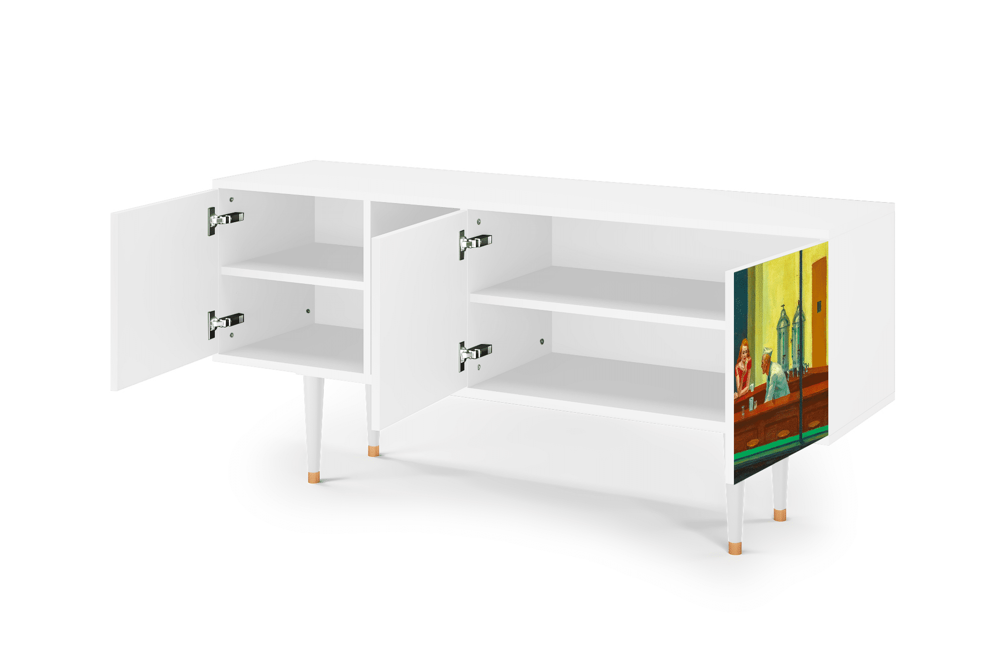 Sideboard – STORYZ – T5 Nighthawks by Hopper – White Sideboard - STORYZ - T5 Nighthawks by Hopper - White