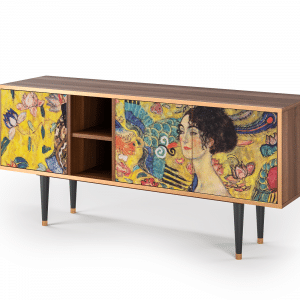 Sideboard - STORYZ - T5 Lady with Fan by Klimt - Walnut