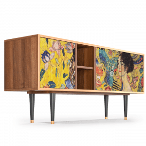 Sideboard - STORYZ - T5 Lady with Fan by Klimt - Walnut