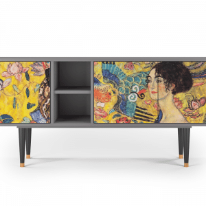 Sideboard - STORYZ - T5 Lady with Fan by Klimt - Grey