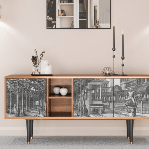 Sideboard - STORYZ - T5 View of the Piazza - Walnut