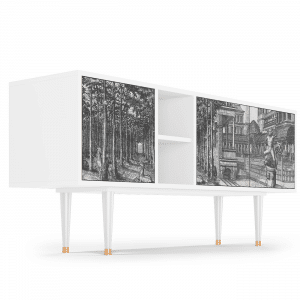 Sideboard - STORYZ - T5 View of the Piazza - White