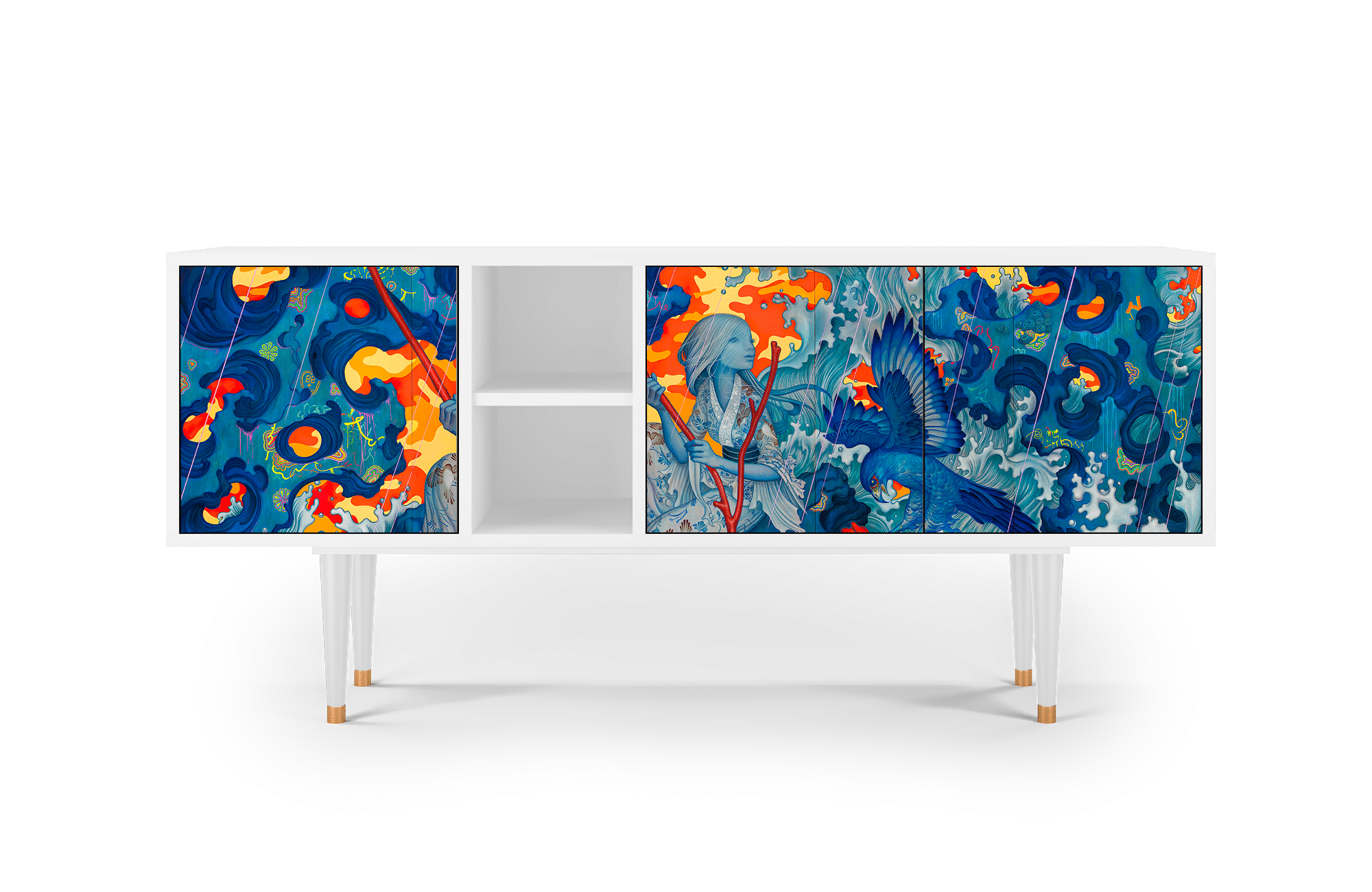 Sideboard – STORYZ – T5 The Girl – James Jean – White Sideboard - STORYZ - T5 The Girl - James Jean - White