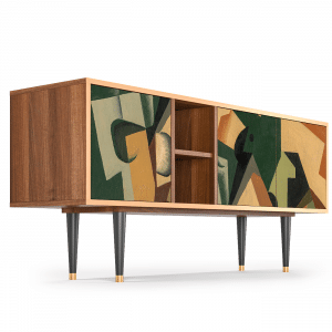 Sideboard - STORYZ - T5 Glass and Checkerboard - Walnut