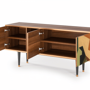 Sideboard - STORYZ - T5 Glass and Checkerboard - Walnut