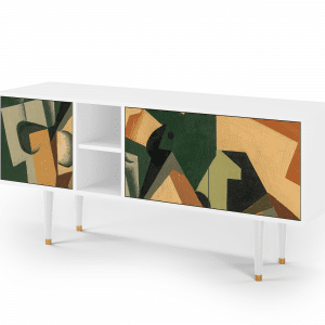 Sideboard - STORYZ - T5 Glass and Checkerboard - White
