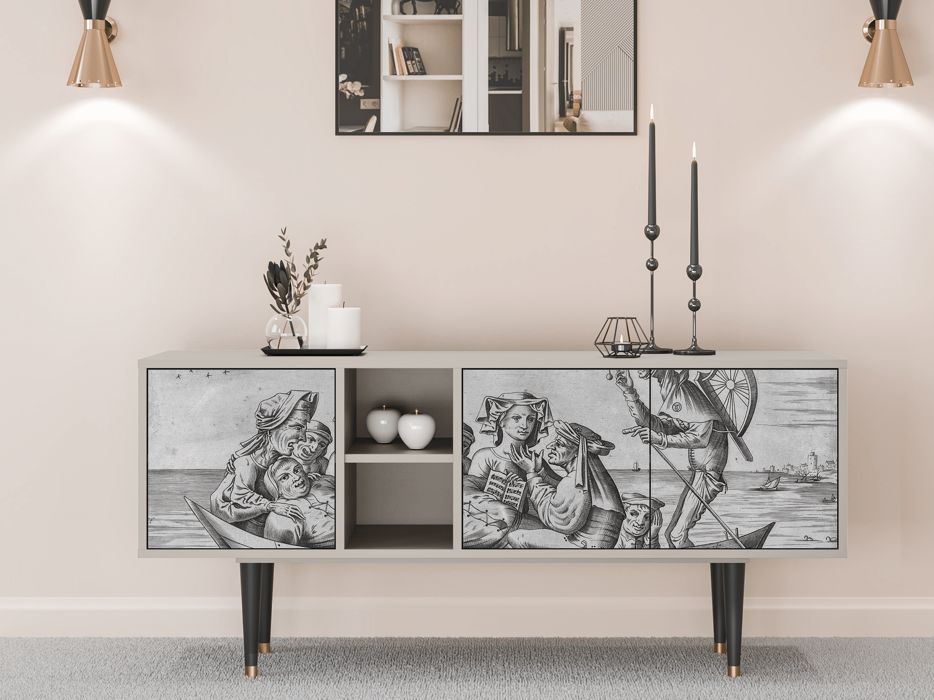 Sideboard - STORYZ - T5 Blau Schuyte - Sand Sideboard - STORYZ - T5 Blau Schuyte - Sand