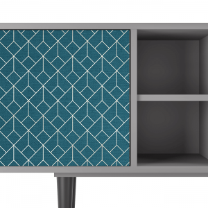 Sideboard - STORYZ - T5 Turquoise Geometry - Grey