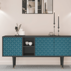 Sideboard - STORYZ - T5 Turquoise Geometry - Antracite