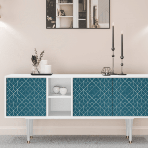 Sideboard - STORYZ - T5 Turquoise Geometry - White