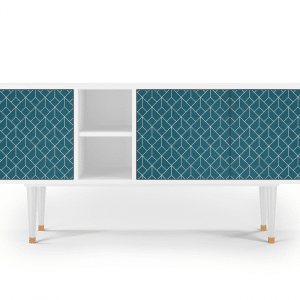 Sideboard - STORYZ - T5 Turquoise Geometry - White