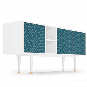 Sideboard - STORYZ - T5 Turquoise Geometry - White