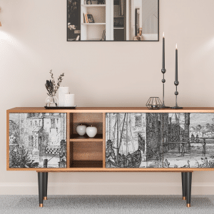 Sideboard - STORYZ - T5 Castle with Bridge - Walnut
