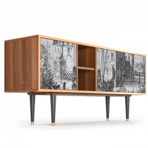 Sideboard - STORYZ - T5 Castle with Bridge - Walnut