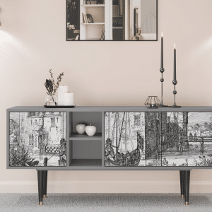 Sideboard - STORYZ - T5 Castle with Bridge - Grey