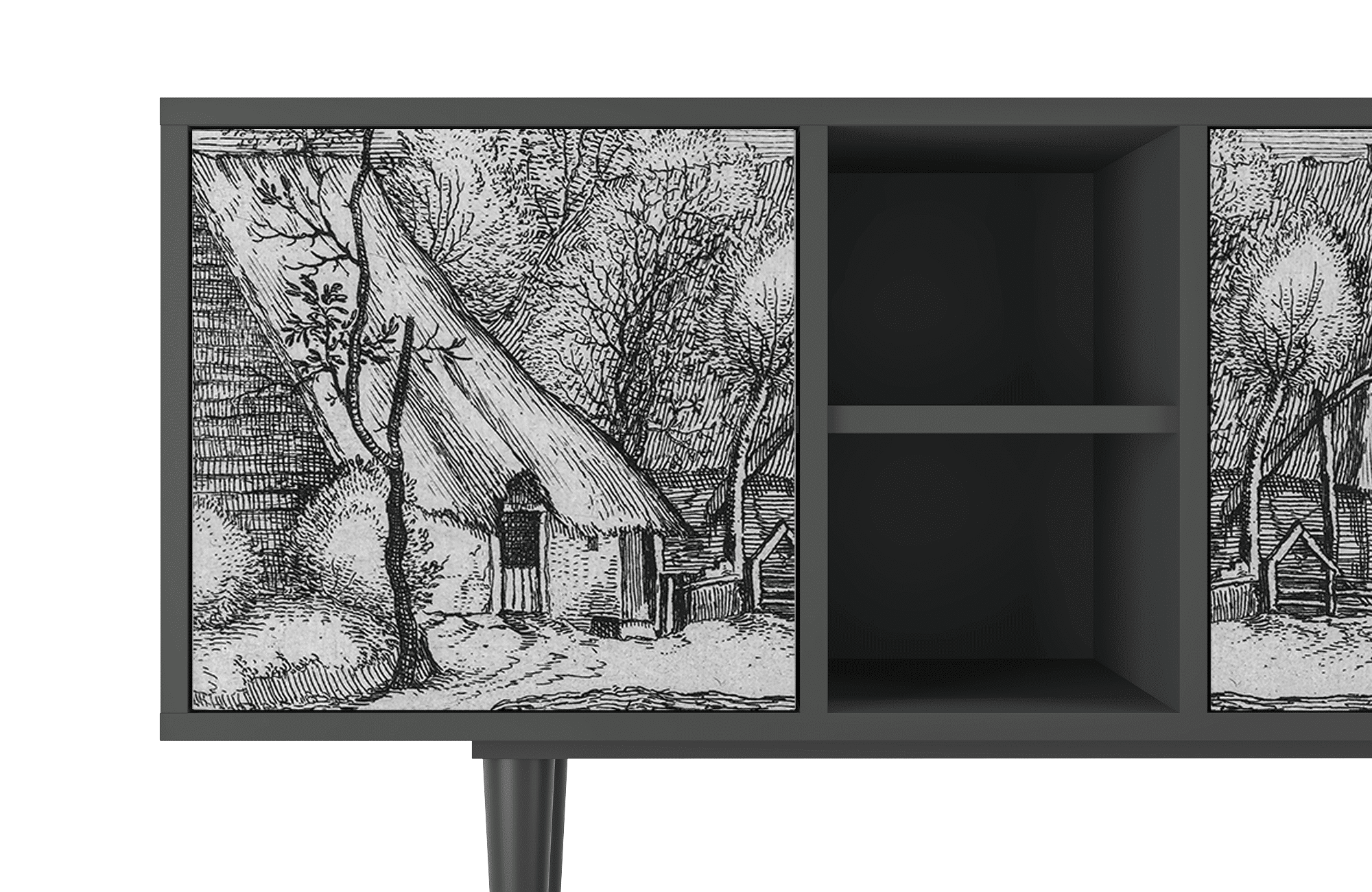 Sideboard – STORYZ – T5 Farms in a Village – Antracite Sideboard - STORYZ - T5 Farms in a Village - Antracite