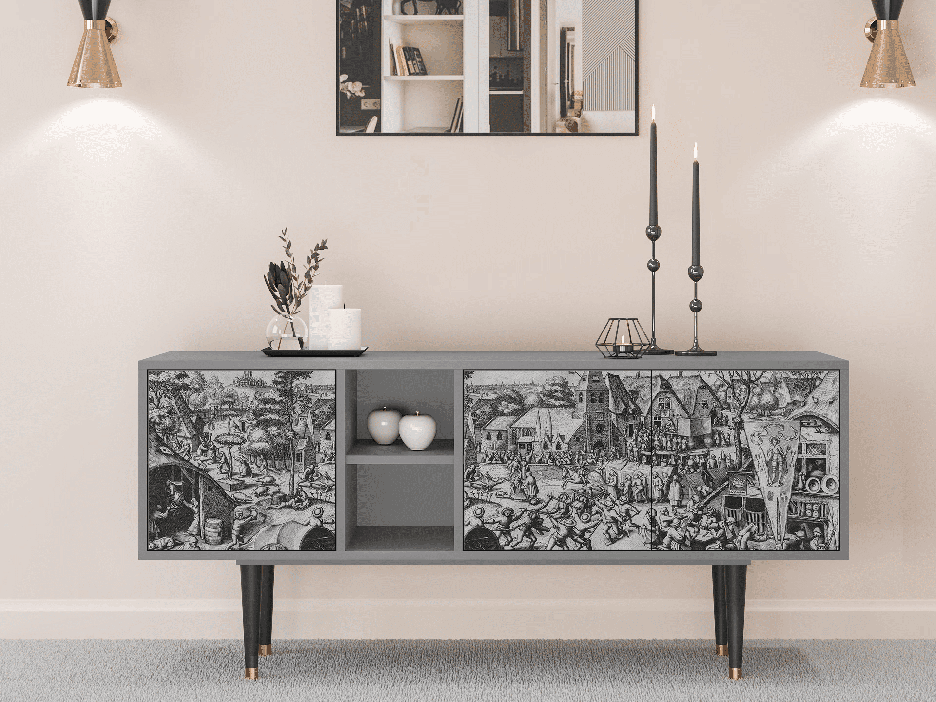 Sideboard - STORYZ - T5 The Festival of Saint - Grey Sideboard - STORYZ - T5 The Festival of Saint - Grey