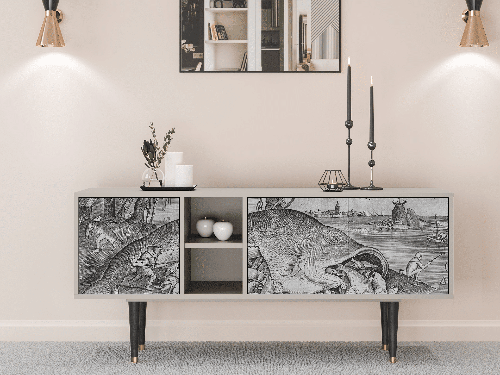 Sideboard - STORYZ - T5 Big Fish Eat Little - Sand Sideboard - STORYZ - T5 Big Fish Eat Little - Sand