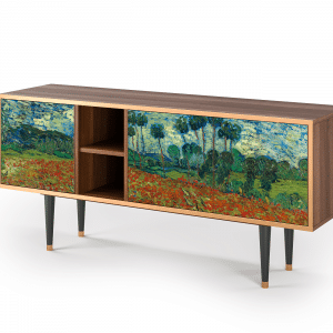 Sideboard - STORYZ - T5 Poppy field by van Gogh - Walnut