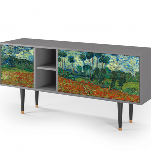 Sideboard - STORYZ - T5 Poppy field by van Gogh - Grey