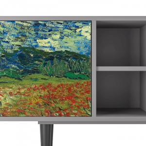 Sideboard - STORYZ - T5 Poppy field by van Gogh - Grey