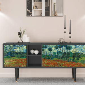 Sideboard - STORYZ - T5 Poppy field by van Gogh - Antracite