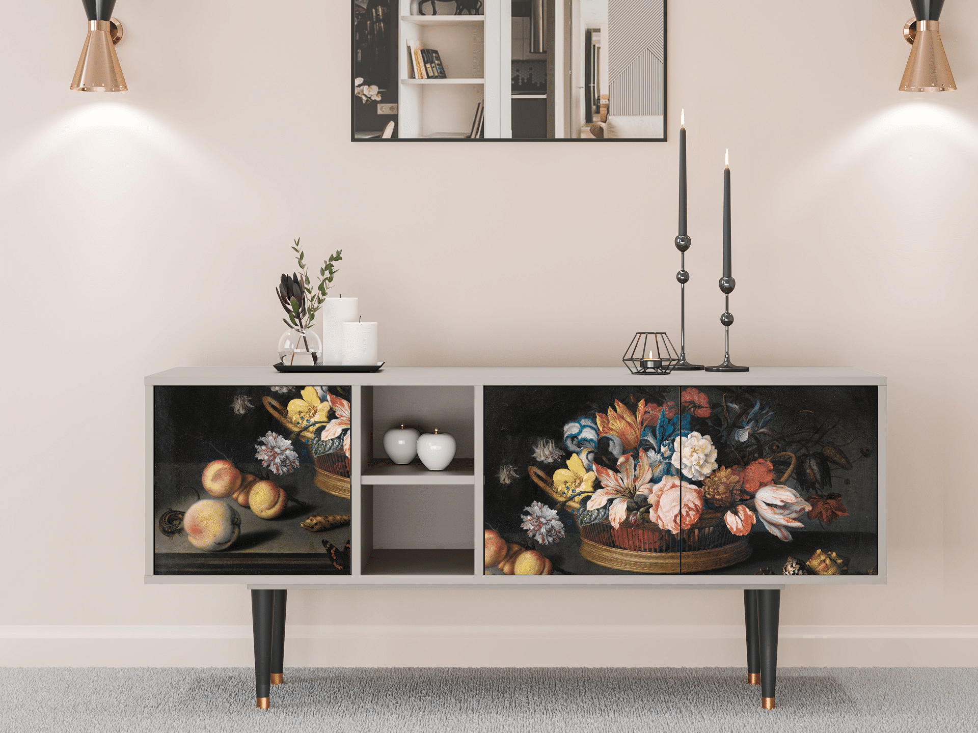 Sideboard - STORYZ - T5 Still Life with Flowers - Sand