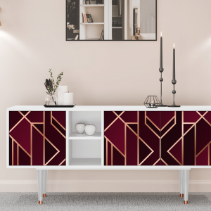 Sideboard - STORYZ - T5 Burgundy Jewelery - White