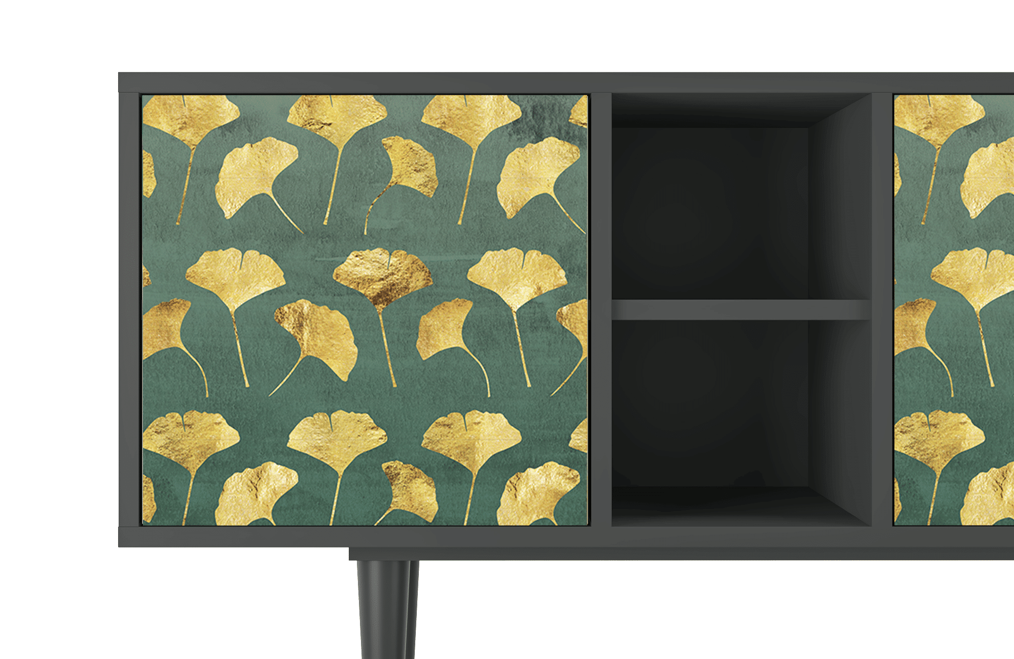 Sideboard – STORYZ – T5 Gingko leaves – Antracite Sideboard - STORYZ - T5 Gingko leaves - Antracite