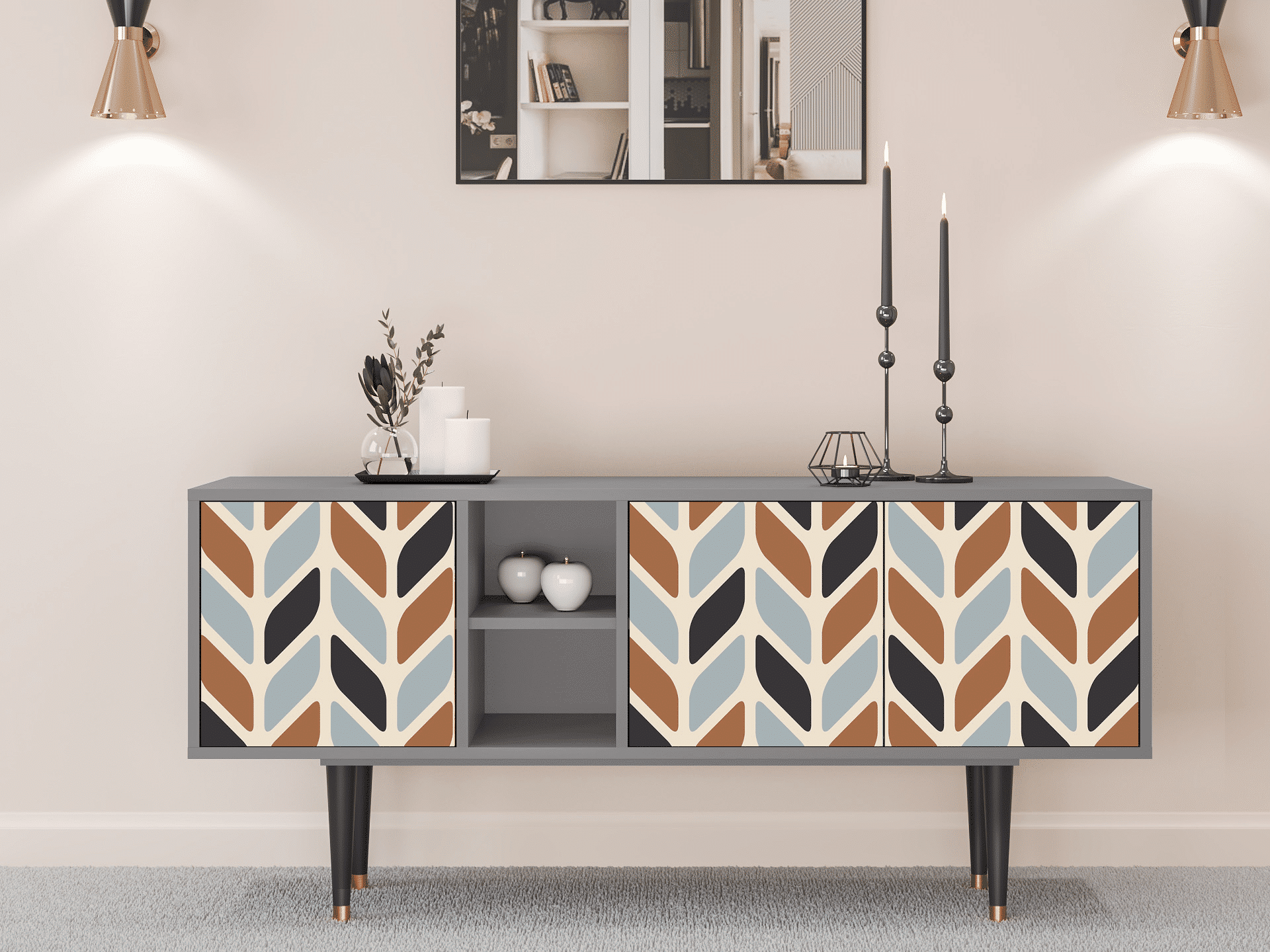 Sideboard - STORYZ - T5 Beige Laure - Grey Sideboard - STORYZ - T5 Beige Laure - Grey