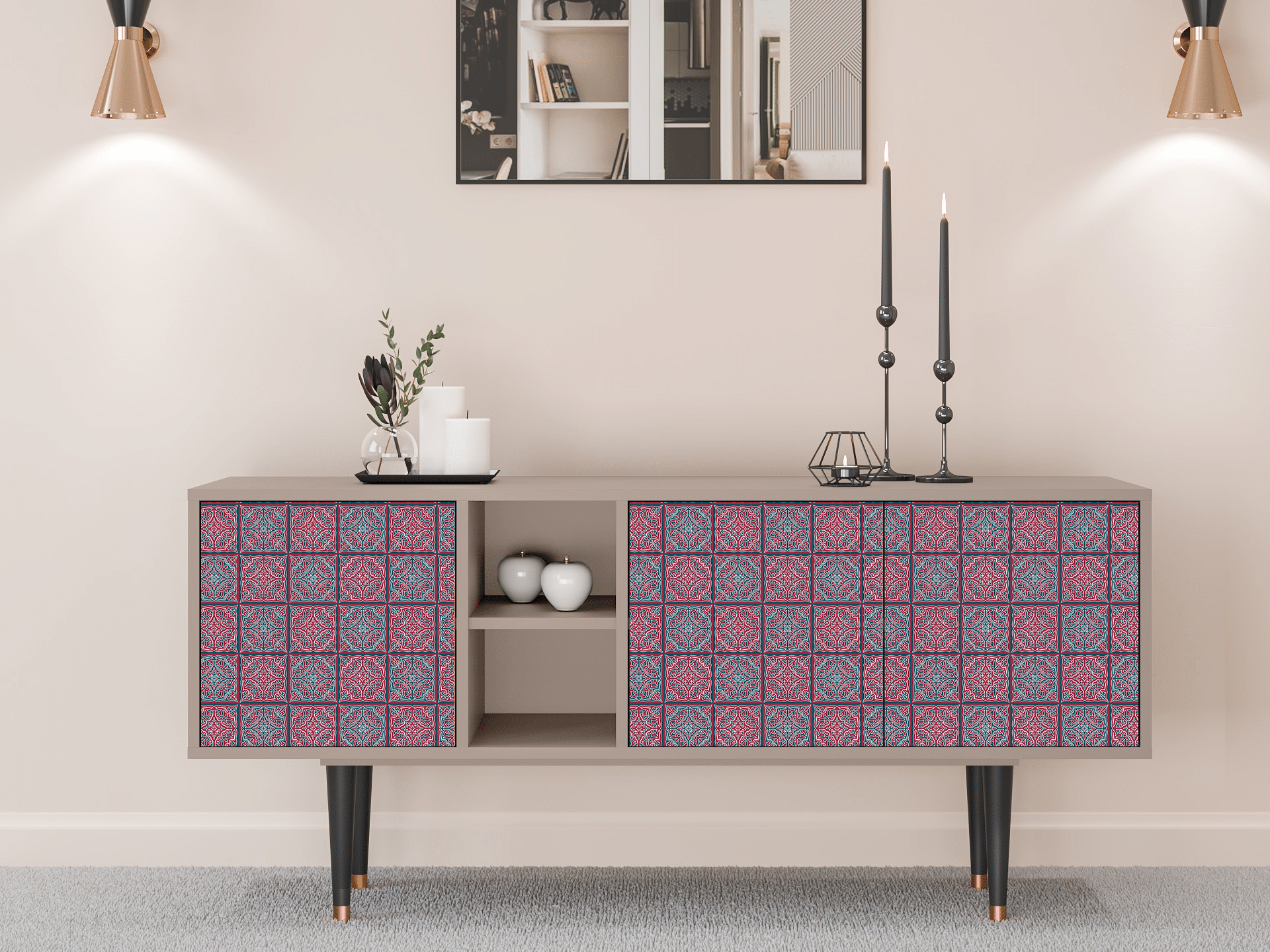 Sideboard - STORYZ - T5 Riviera Mosaic - Latte Sideboard - STORYZ - T5 Riviera Mosaic - Latte