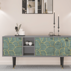 Sideboard - STORYZ - T5 Magnificent Water Lily - Grey