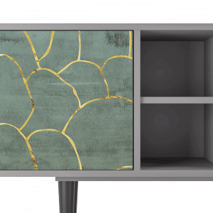 Sideboard - STORYZ - T5 Magnificent Water Lily - Grey