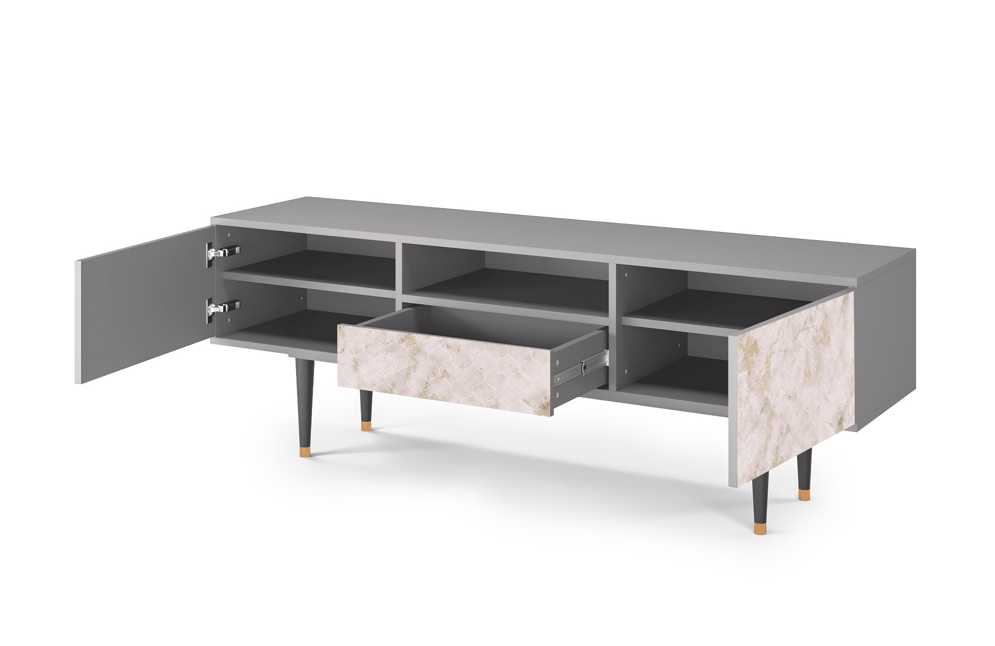 Sideboard – STORYZ – T6 Dirty Roses – Grey Sideboard - STORYZ - T6 Dirty Roses - Grey