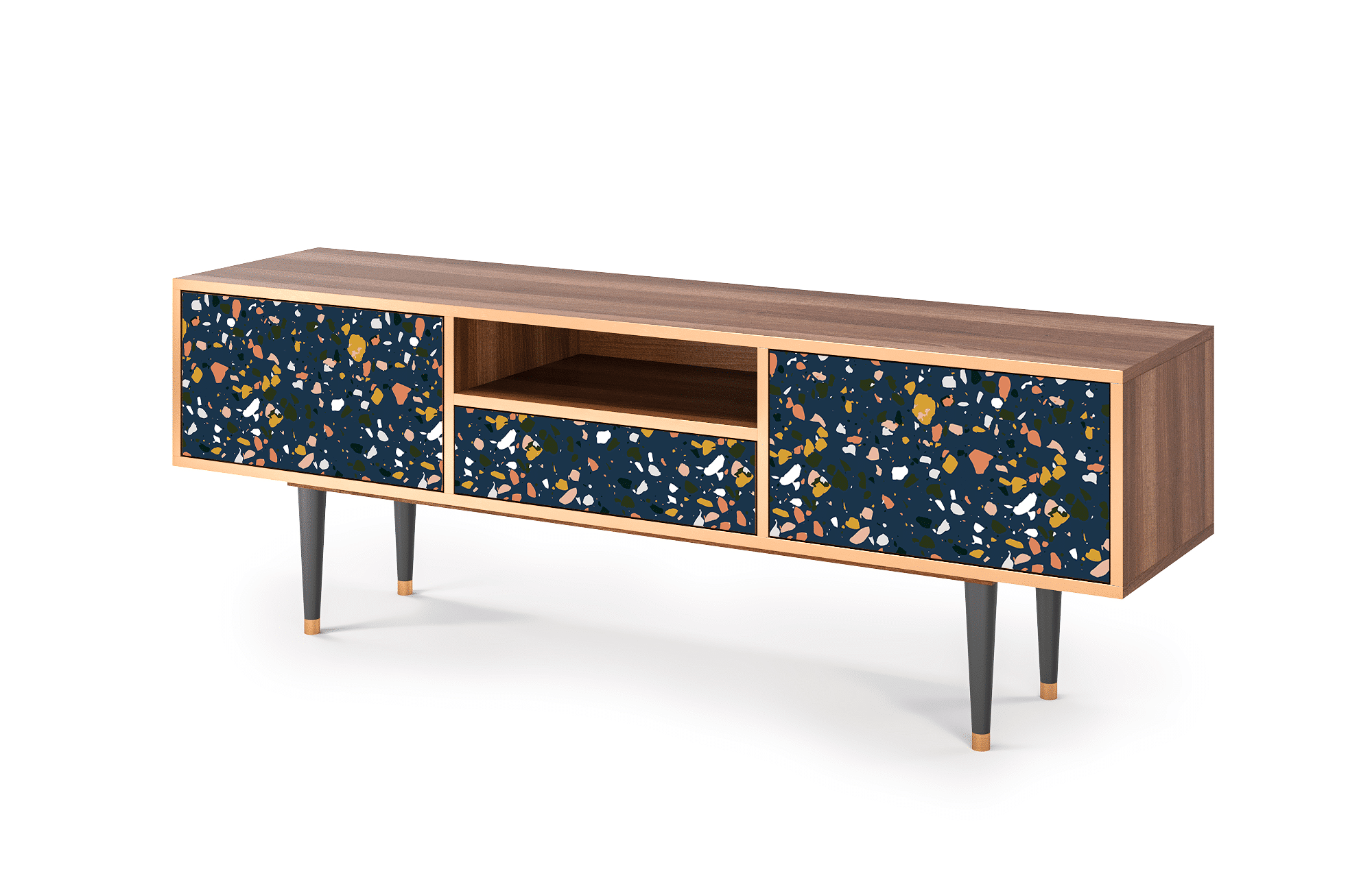 T6_109_001 Sideboard - STORYZ - T6 Night Sky Langhterns - Walnut