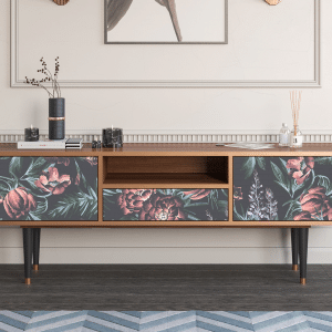 Sideboard - STORYZ - T6 Dark Peonies - Walnut