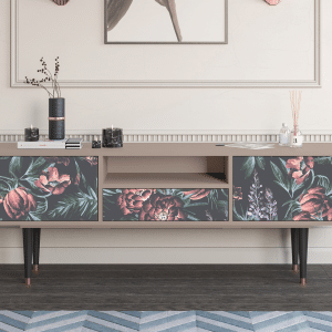 Sideboard - STORYZ - T6 Dark Peonies - Latte