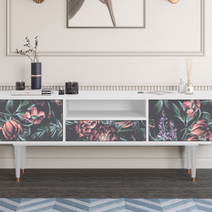 Sideboard - STORYZ - T6 Dark Peonies - White