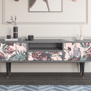 Sideboard - STORYZ - T6 Peach Peonies - Grey