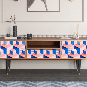 Sideboard - STORYZ - T6 Pinky Squares - Walnut