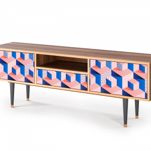 Sideboard - STORYZ - T6 Pinky Squares - Walnut