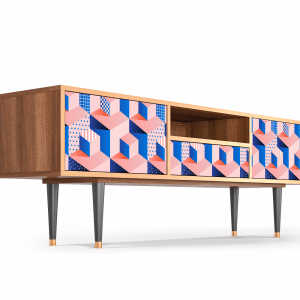 Sideboard - STORYZ - T6 Pinky Squares - Walnut