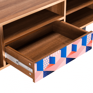 Sideboard - STORYZ - T6 Pinky Squares - Walnut