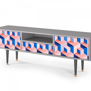 Sideboard - STORYZ - T6 Pinky Squares - Grey