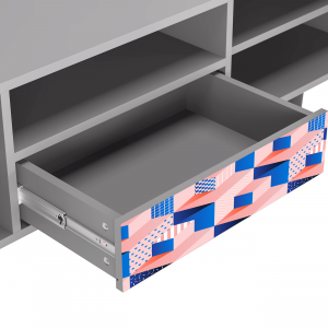 Sideboard - STORYZ - T6 Pinky Squares - Grey