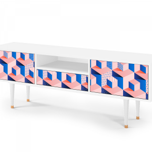 Sideboard - STORYZ - T6 Pinky Squares - White